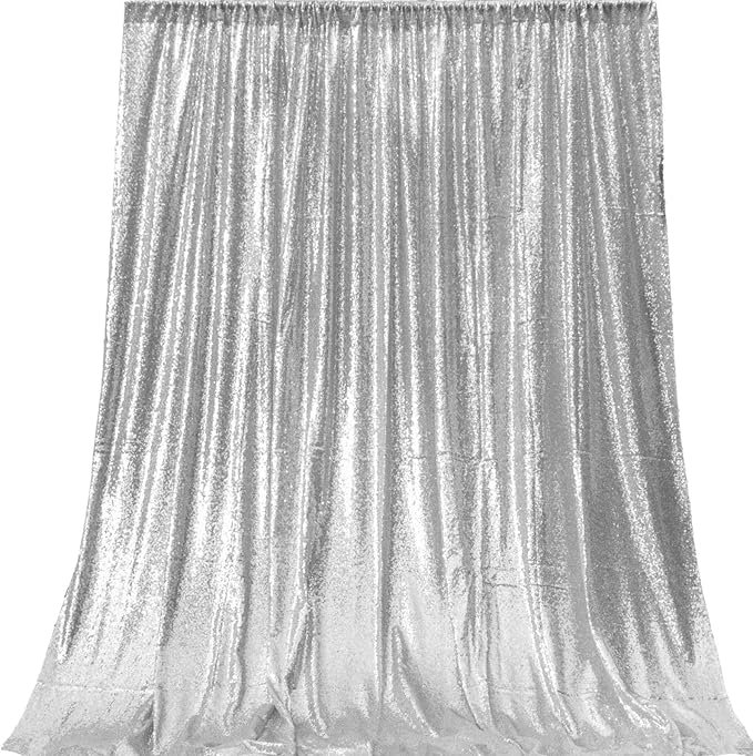 Silver sequin premium backdrop hire